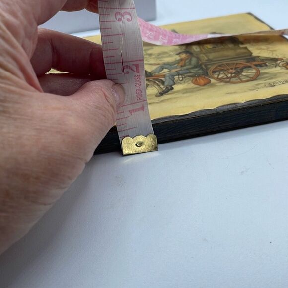 Vintage 1966 Anton Pieck cabin farm art rustic decor - Picture 11 of 11